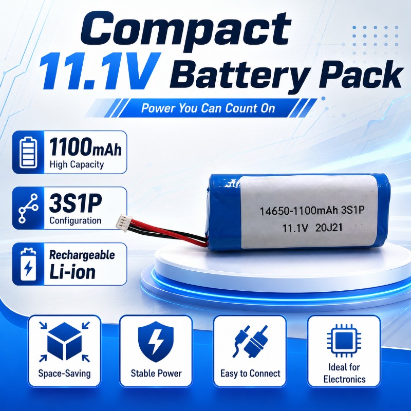 Medical Lab Equipments - 11.1V 14650 Li-ion Battery Pack Triangular