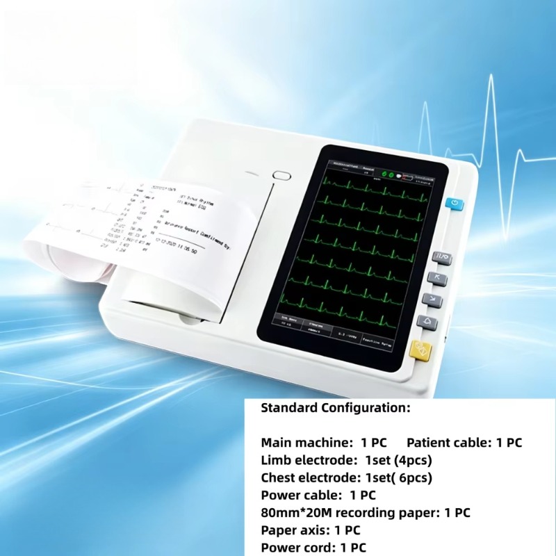 Portable 12 Lead 3/6/12 Channe - đánh giá và giá Ekg Ecg Machine Portable